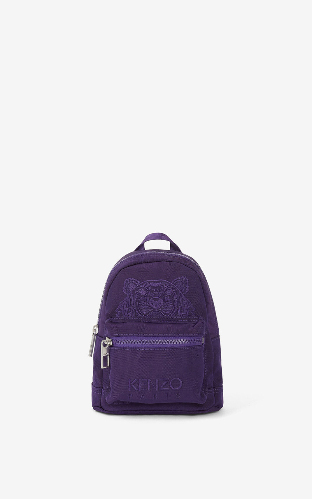 Sac À Dos Kenzo Mini Toile Kampus Tiger Femme Violette | EJVS-29348